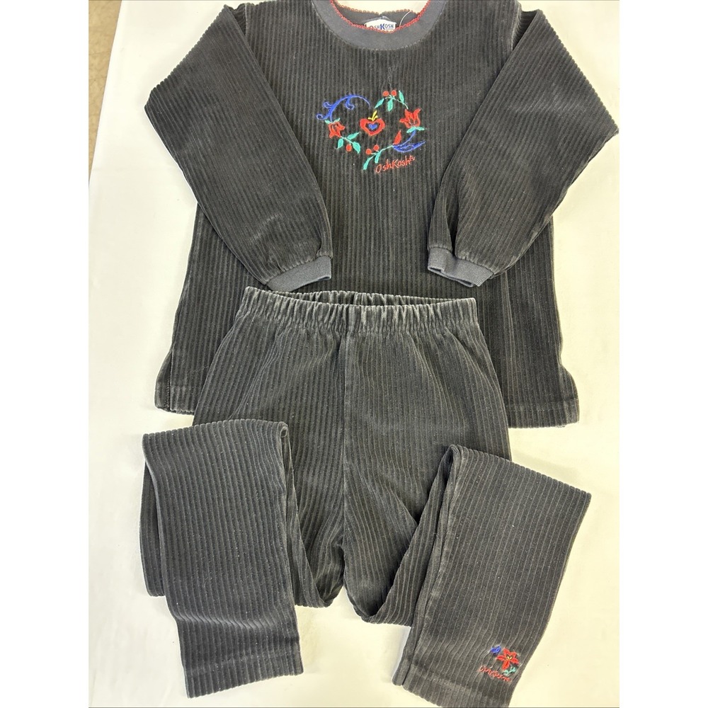 Vintage 80s/90s Oshkosh B'gosh Corduroy Outfit Size 6 USA